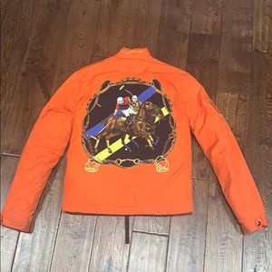 VINTAGE RALPH LAUREN POLO ORANGE PUFFER COAT